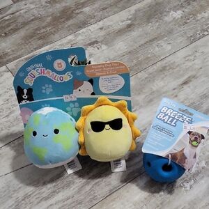 Squishmallows Squeaky Dog Toys & Breeze Ball